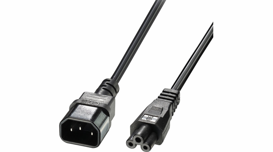 Lindy Lindy 30340 napájecí kabel IEC C14 - IEC C5 napájecí prodlužovací kabel - 1m