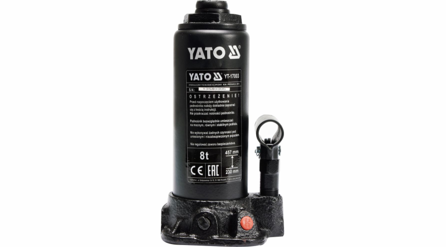 Hydraulický zvedák Yato 8T sloupek 230-457 mm (YT-17003)