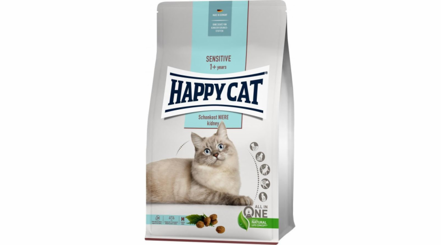 Happy Cat Sensitive Kidney, suché krmivo, pro dospělé kočky, pro zdravé ledviny, 300 g, sáček