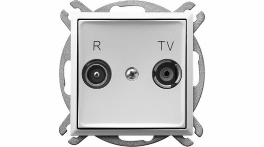 Ospel ARIA RTV koncová zásuvka bílá GPA-UK/m/00