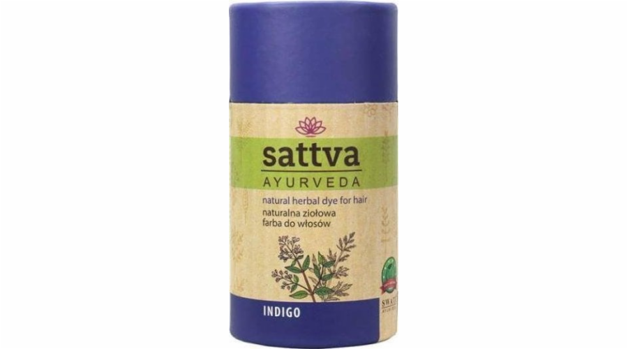 SATTVA_Natural Herbal Dye for Hair přírodní bylinná barva na vlasy Indigo 150g