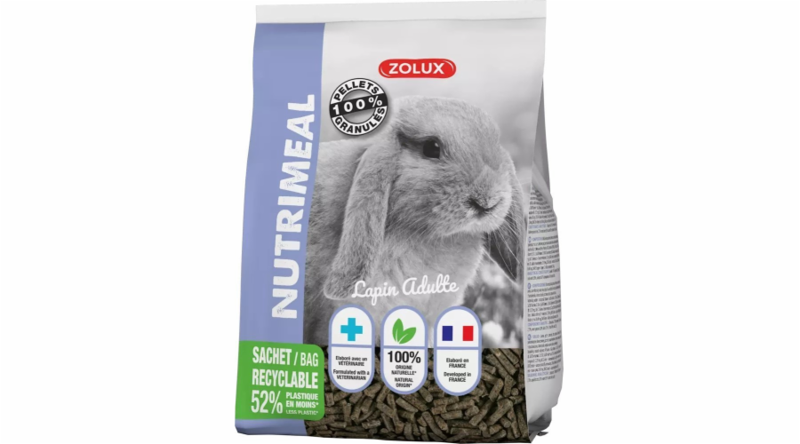 ZOLUX NUTRIMEAL 3 granule pro dospělého králíka 800 g