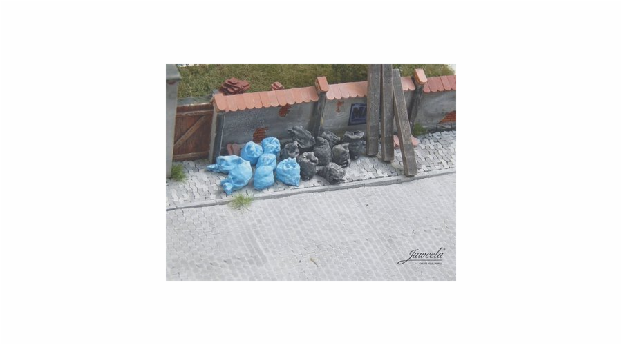 Juweela: Modré a černé plné pytle na odpadky (20 ks)