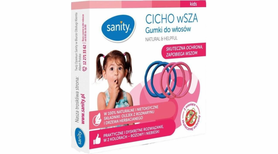 Sanity CIO wSZA gumičky do vlasů, 1 balení (4 ks.)