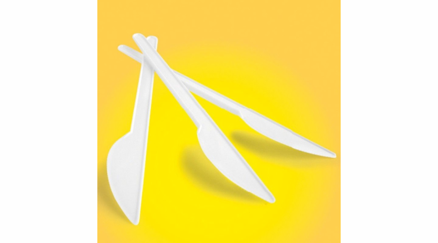 Kancelářské zboží KANCELÁŘSKÉ PRODUKTY plastový nůž, 17 cm, 100 ks, bílý