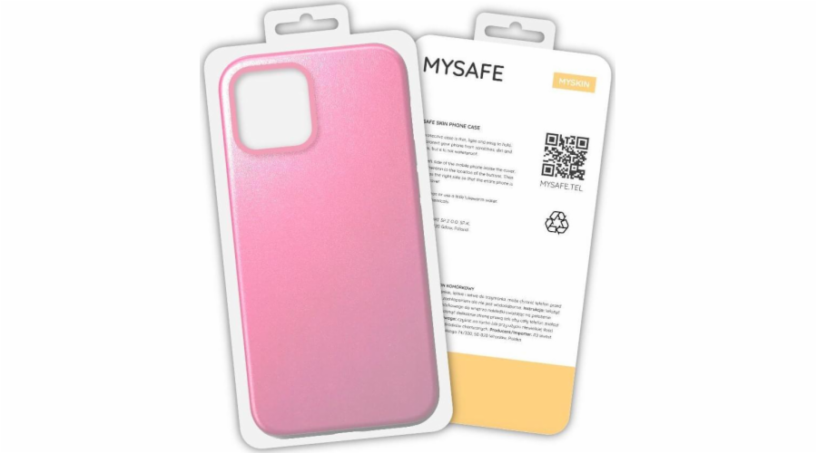 Mysafe MYSAFE CASE SKIN IPHONE 13 MINI SVĚTLE RŮŽOVÁ BOX