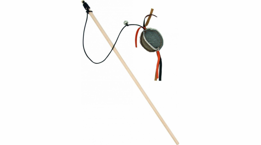 Barry King Barry King dřevěný rybářský prut s kuličkou z pevného materiálu, šedý 5,5 x 4cm / 40cm