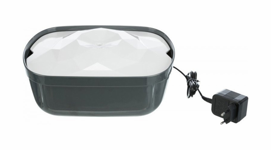 Trixie Polygon, automatický zavlažovač, chlazení, 2,5L, bílá/šedá, 28 x 11 x 22 cm