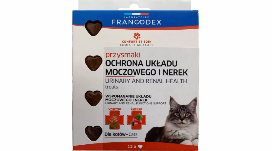 Francodex FRANCODEX Pamlsky na močové cesty a ledviny pro kočky 12 ks.