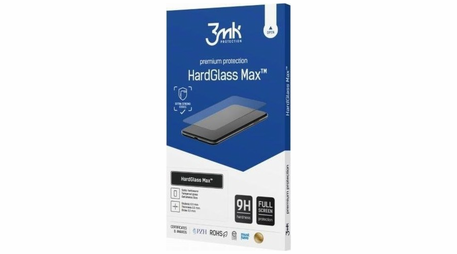 3MK Tvrzené sklo 3MK HardGlass Max Xiaomi Redmi Note 12 Pro/12 Pro+ Plus/12E černé