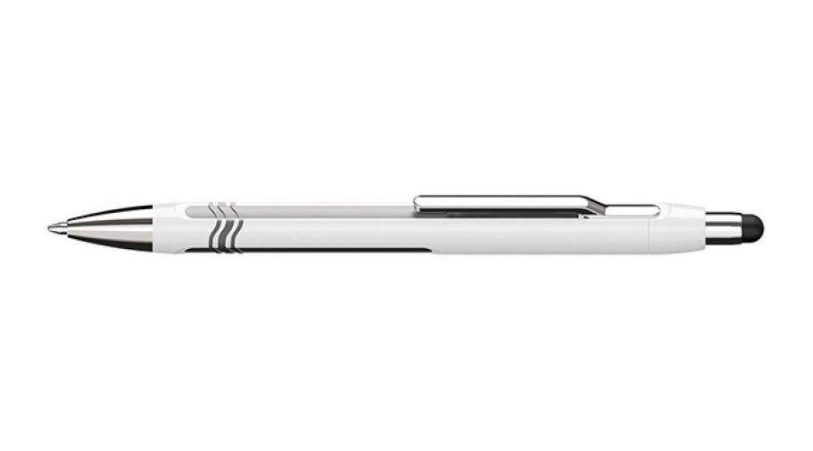 Schneider SCHNEIDER Epsilon Touch výsuvné kuličkové pero, XB, stříbrná/bílá