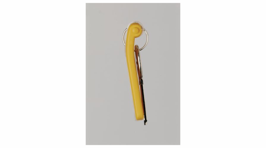 Sponky DURABLE KEY CLIP kroužek na klíče, žlutý, balení 6 ks