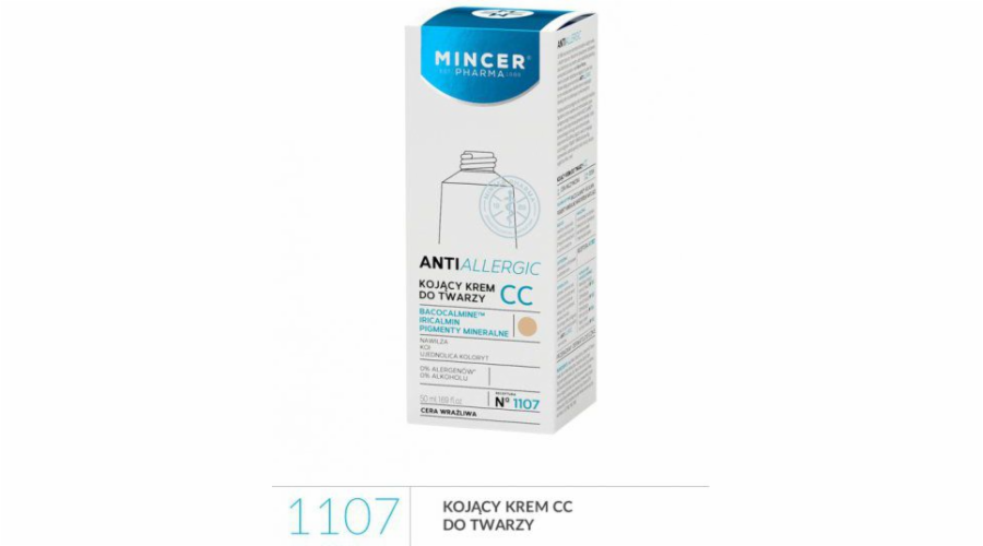 Mincer Pharma Anti Allergic CC krém zklidňující pro citlivou pleť 50 ml