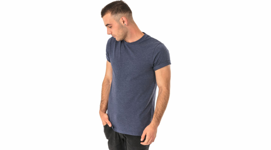HI-TEC pánské tričko Plain Navy Melange, velikost M