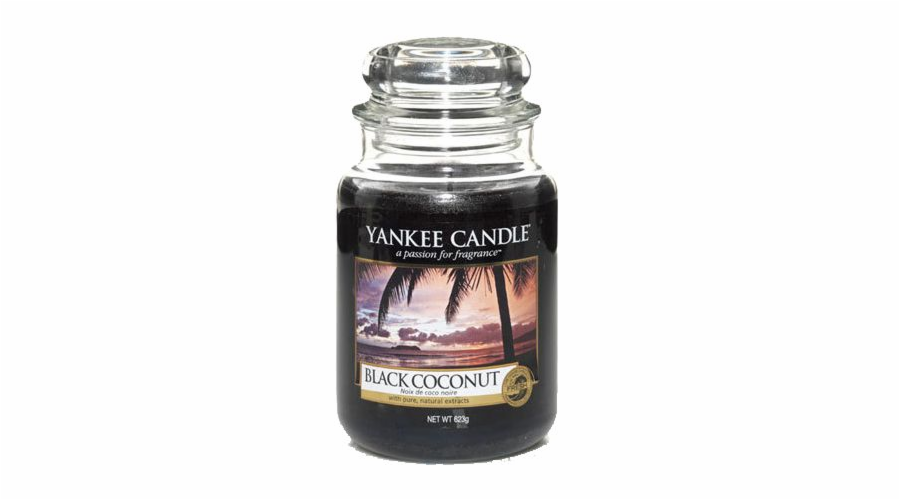 Yankee Candle Large Jar velká černá svíčka s vůní kokosu 623g