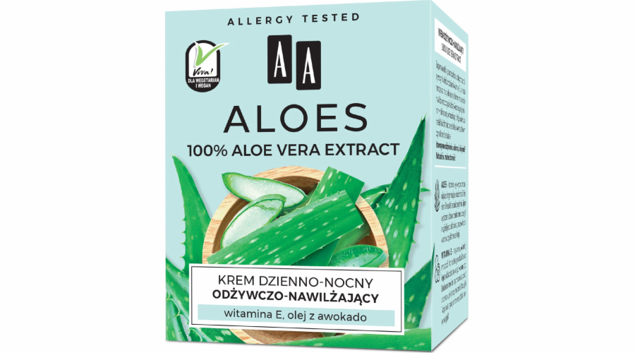 AA Aloes 100% výživný a hydratační krém