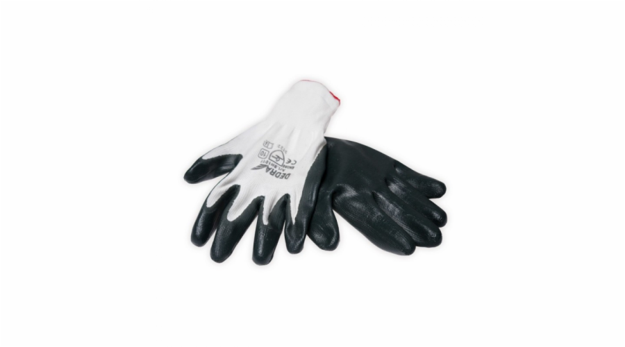 Dedra CE polyesterové ochranné rukavice, sada 12 párů - BH1011-12