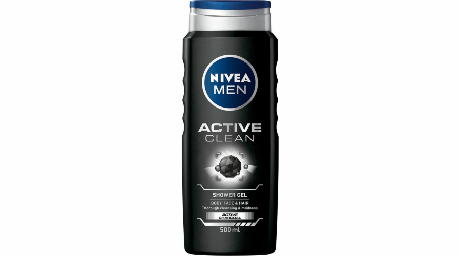 Nivea Active Clean sprchový gel 3v1 500ml