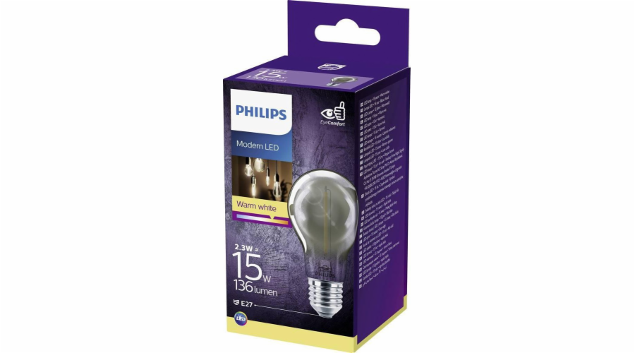 Philips LED klasická žárovka 11W A60 E27 kouřová ND RFSRT4 929002380501