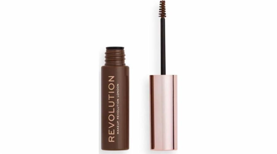 Středně hnědý gel na obočí Makeup Revolution