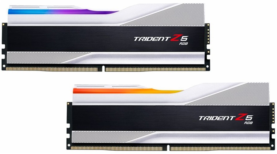 G.Skill G.SKILL Trident Z5 RGB DDR5 paměť 32GB 2x16GB 6000MHz CL40 1,35V XMP 3.0 stříbrná