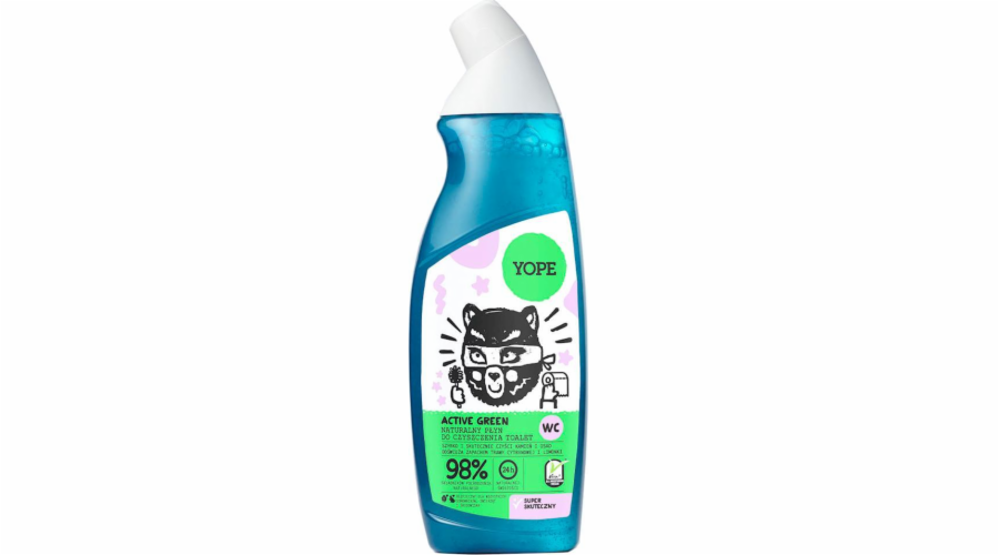 Yope YOPE Přírodní čistící gel na toalety - Active Green 750 ml