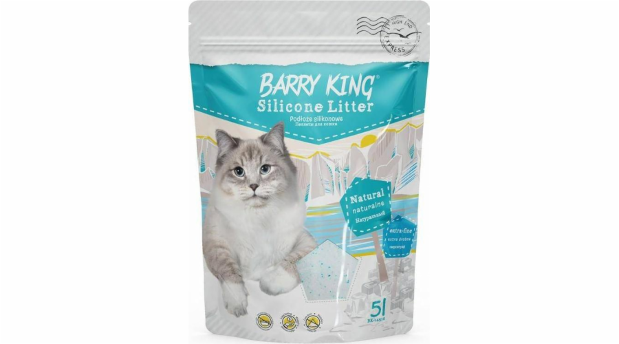 Barry King stelivo pro kočky Barry King extra jemné silikonové stelivo pro kočky 5l