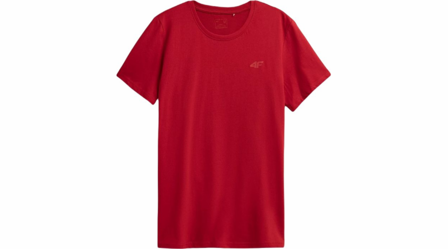 4F Pánské tričko H4Z22-TSM352 Červené velikost XXL