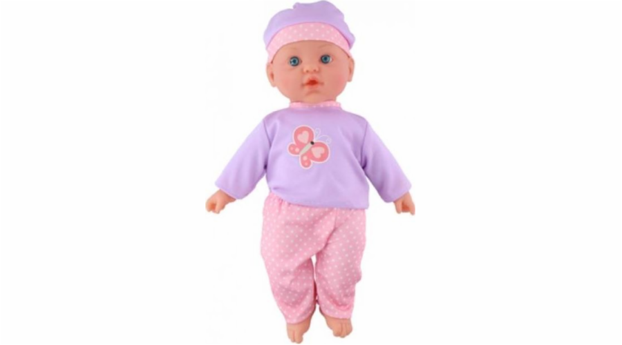 Eddy Toys Eddy toys - Baby panenka 41 cm (fialová a růžová)