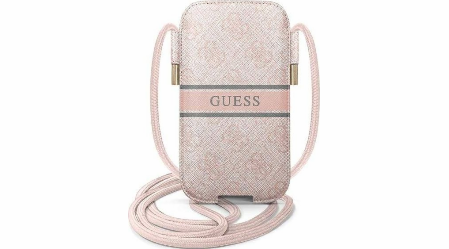 Guess Guess kabelka GUPHM4GDPI 6.1 růžové/růžové pevné pouzdro 4G Stripe