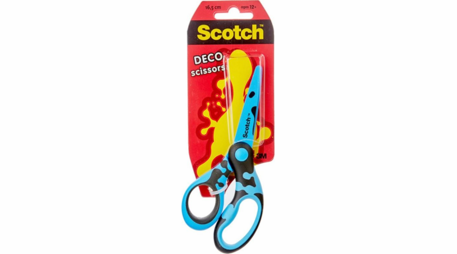 Scotch Dětské nůžky Scotch (DECO), 13 cm, ergonomické, blistr, mix barev
