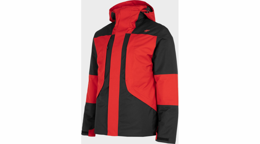 Pánská lyžařská bunda 4f H4Z22-KUMN005 Červená, velikost L