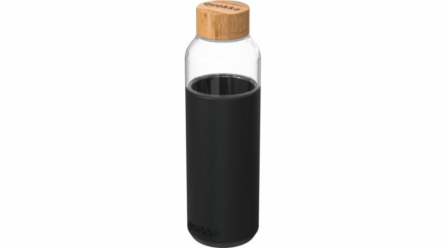 Quokka láhev s uzávěrem, černá, 660 ml