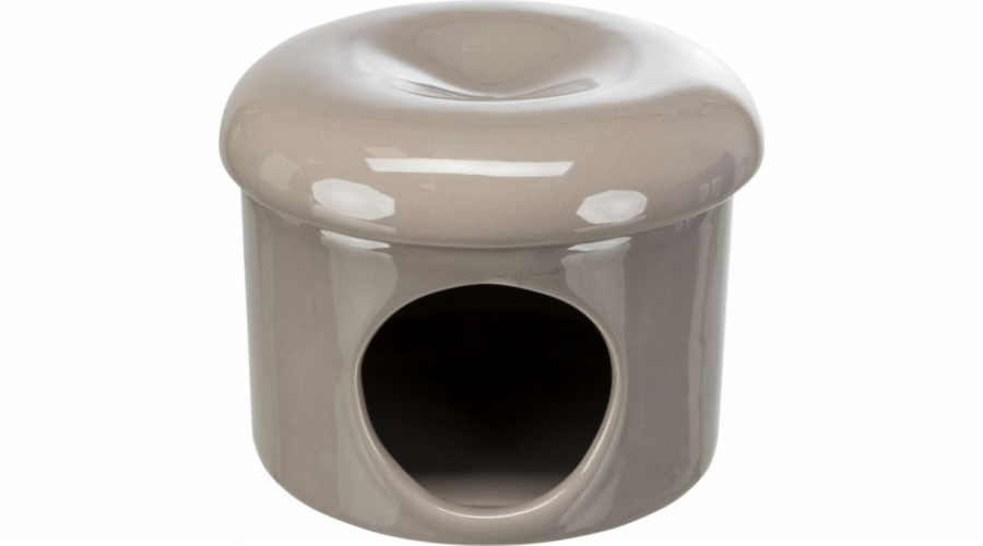 Domeček pro myš Trixie, šedohnědý, keramický, 16 × 12 cm