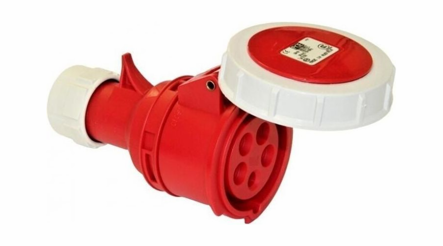 PCE Přenosná zásuvka SHARK červená 32A 4P 400V IP67 (2242-6)