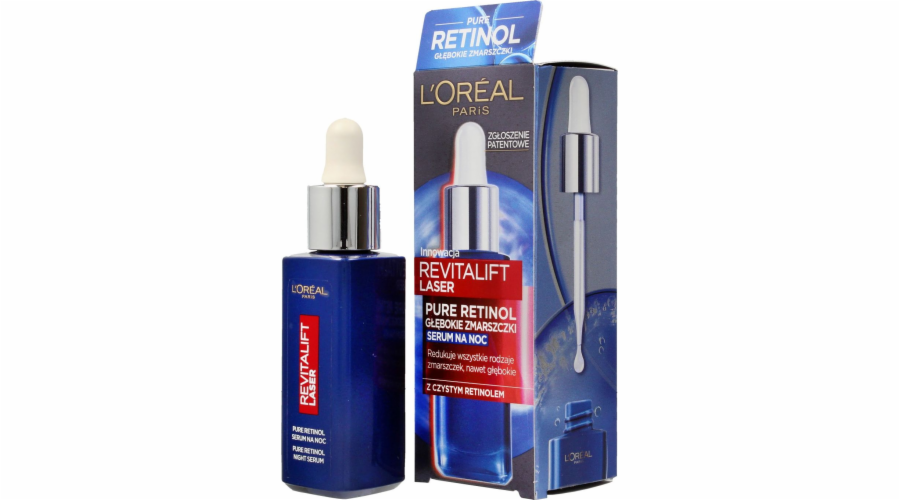 L'Oreal Paris Revitalift Laser Pure Retinol sérum redukující vrásky na noc 30 ml