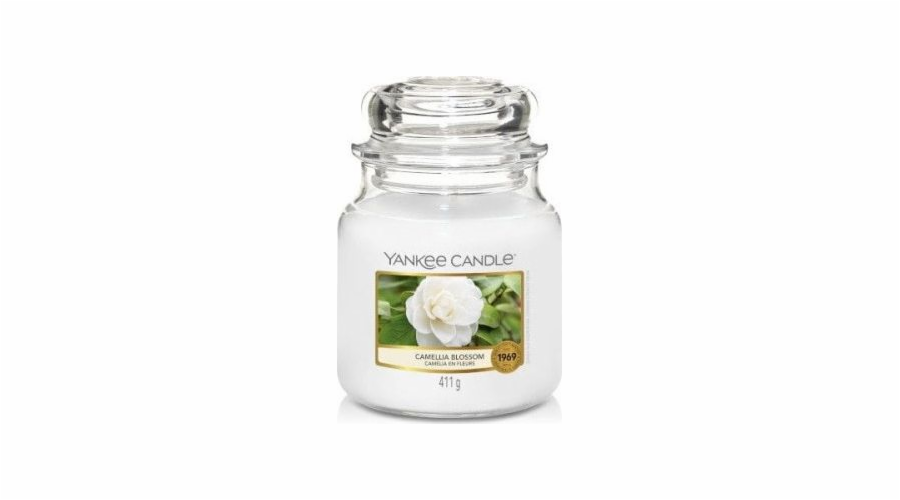 Yankee Candle YANKEE CANDLE_Med Jar střední vonná svíčka Camellia Blossom 411g