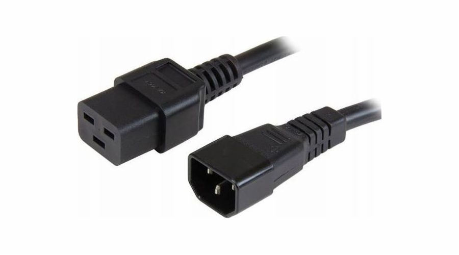Manhattan IEC320 C14 až C19 napájecí kabel 10A 2m černý