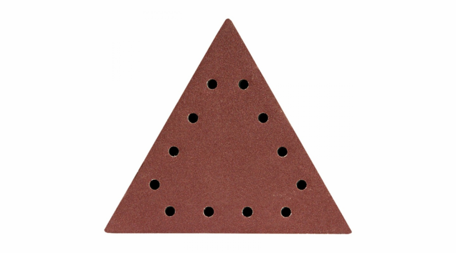 Dedra Trojúhelníkový leštící kotouč 240 s otvory, 5 ks. - DED7749T6