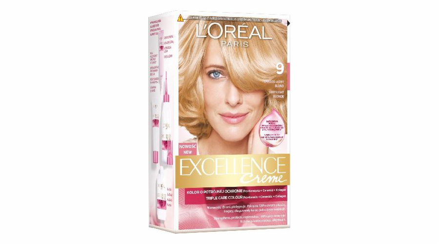 L'Oreal Paris Excellence Creme Coloring cream 9 velmi světlá blond