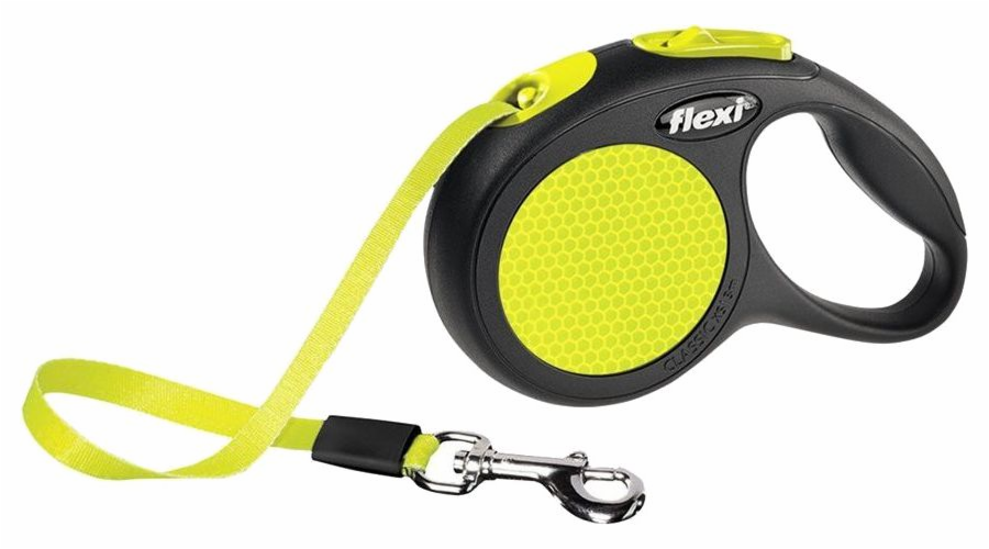 Vodítko Flexi New Neon Automatic, páska XS 3m