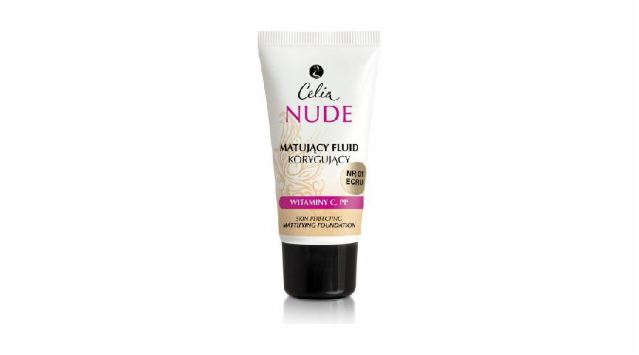Celia Nude Make-Up zmatňující a korigující 01 Ecru 30 ml