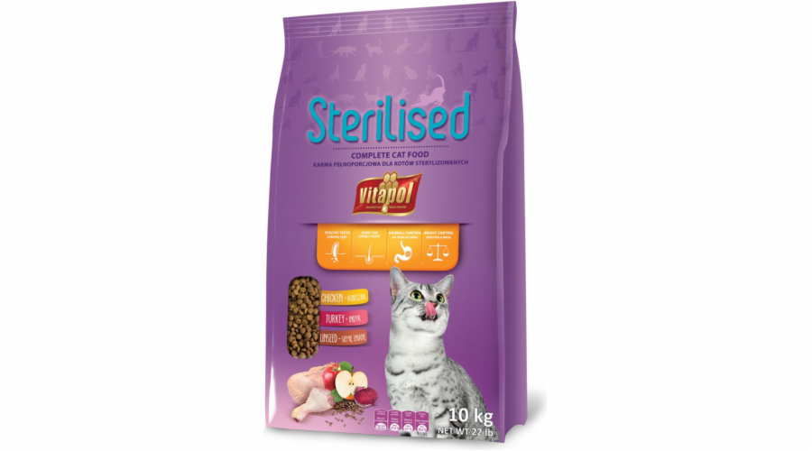 Vitapol Krmivo pro kočky po sterilizaci 10kg