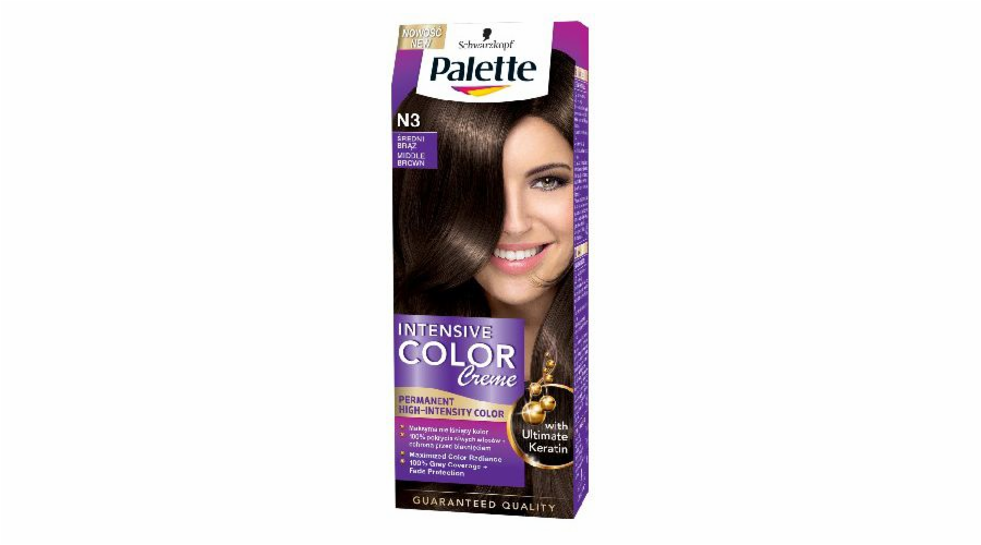 Palette Intensive Color Creme Barvící krém č. N3 - středně hnědý