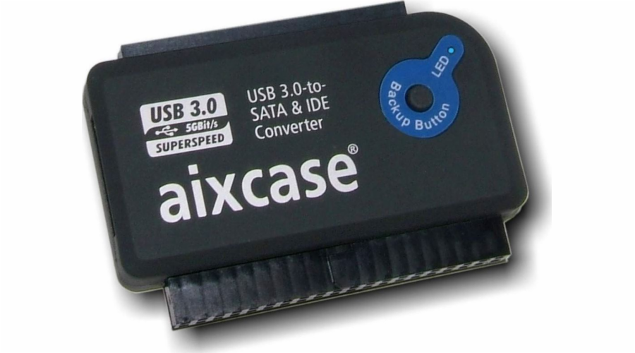 aixcase USB 3.0 – SATA/IDE černý (AIX-BLUSB3SI-PS)
