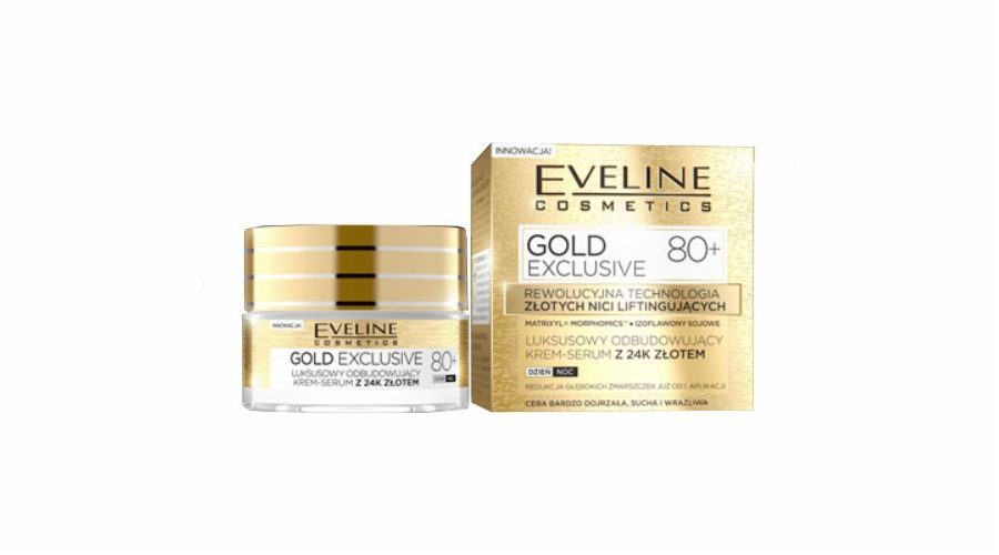 Eveline Gold Lift Expert 80+ Regenerační krém-sérum na den a noc 50ml