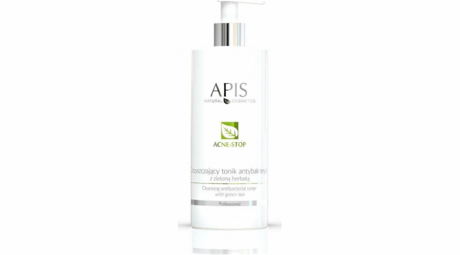 APIS Acne-Stop Cleansing Antibacterial Toner čistící antibakteriální tonikum se zeleným čajem 500 ml