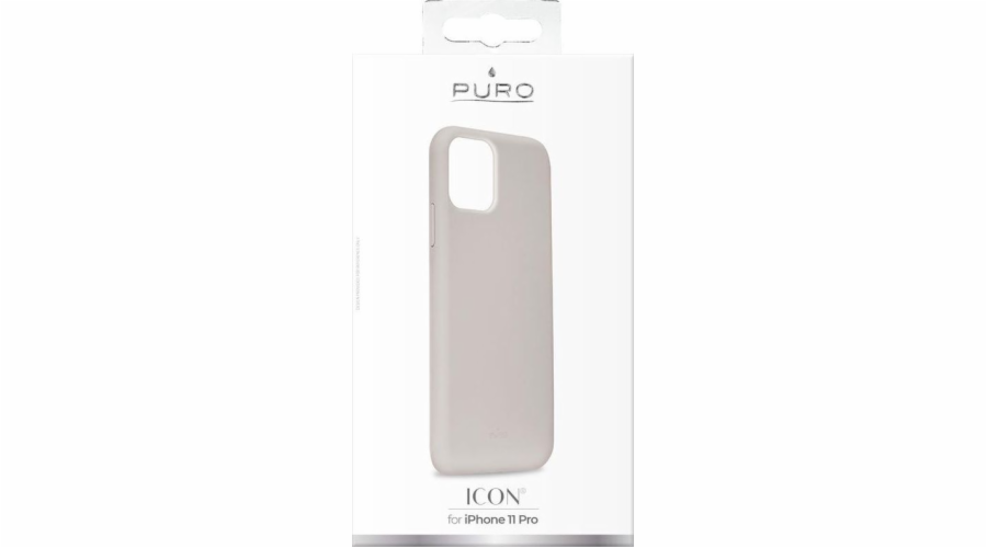 Puro Puro Icon Cover pro iPhone 11 Pro hnědo-šedý