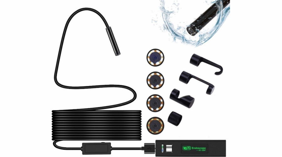 Xrec endoskop / inspekční kamera / Wifi USB 1200p 8 mm - 5 metrů