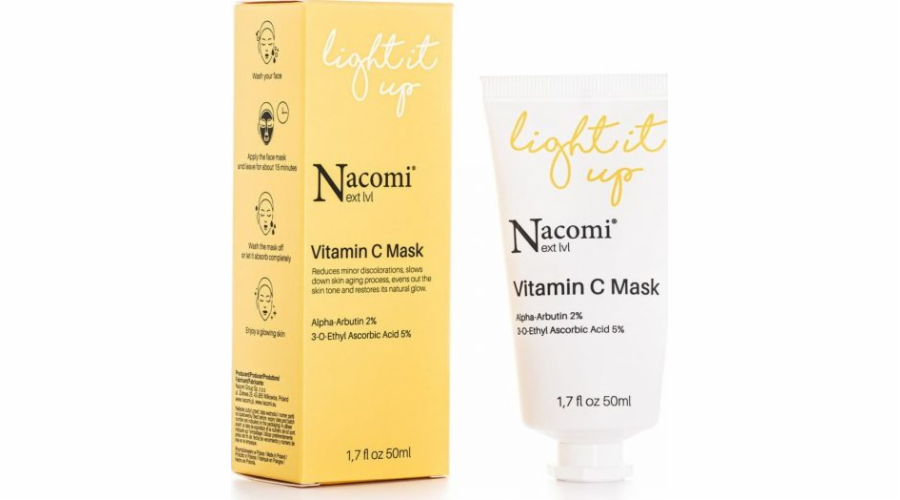 Nacomi Nacomi Next Level Vitamin C Mask rozjasňující maska s vitamínem C 50ml | DOPRAVA ZDARMA OD 250 PLN